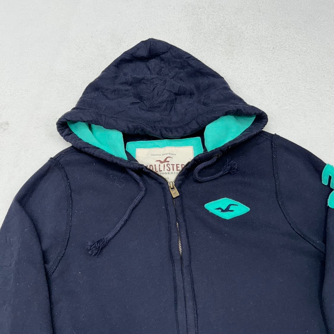 Hollister navy hood zip-up 상품이미지6