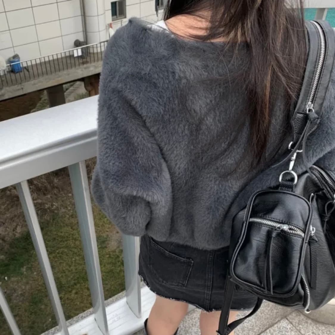 타임라인서울 크롭 퍼 가디건 상품이미지2