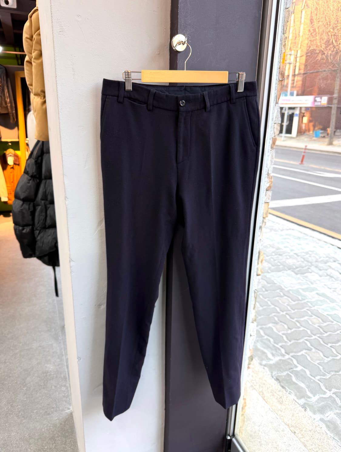 48/ 아워레가시 소프트 네이비 Canvas 울팬츠 상품이미지3