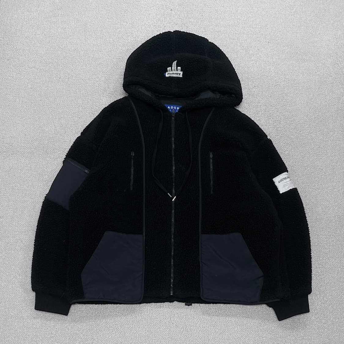 아더에러 19fw 오버 양털 후리스 자켓 블랙 상품이미지1