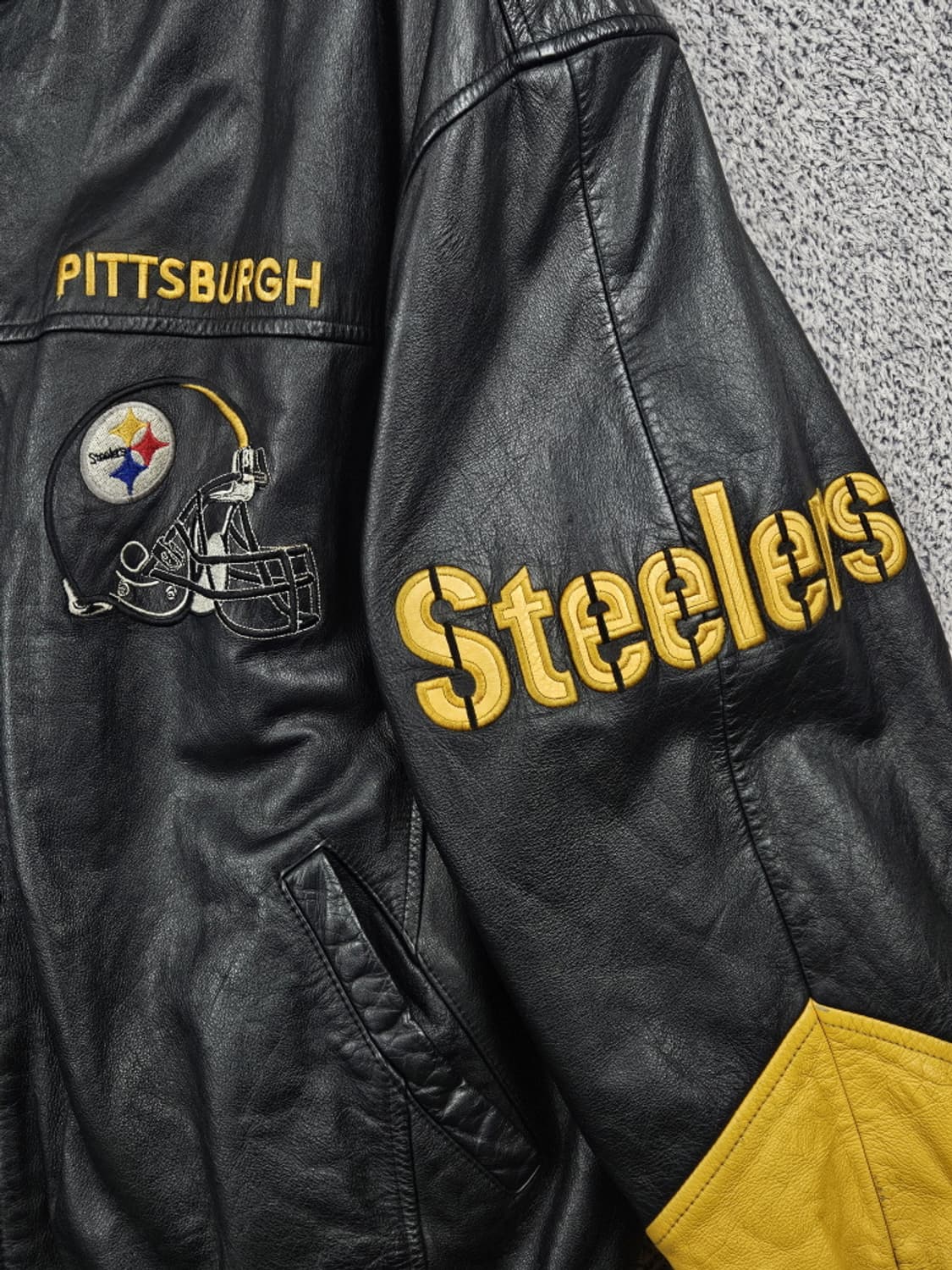 G-III 피츠버그 스틸러스 NFL 팀로고 가죽자켓 (L) / 10188 상품이미지5
