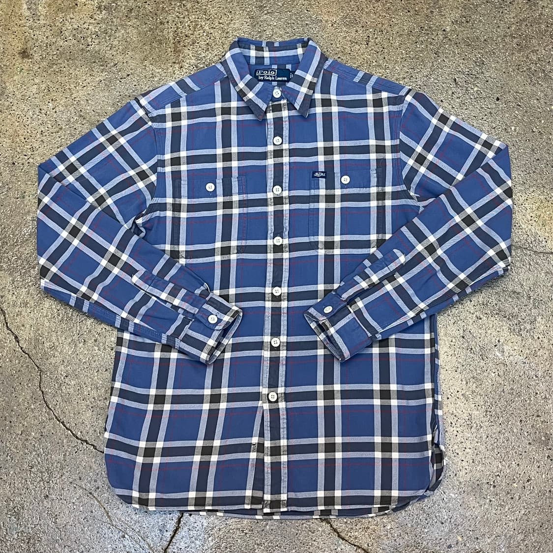 미국 빈티지 폴로 랄프로렌 체크 셔츠 상품이미지1