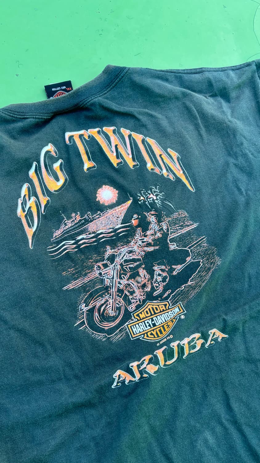 08' Harley Davidson Faded Print T-shirt  상품이미지1