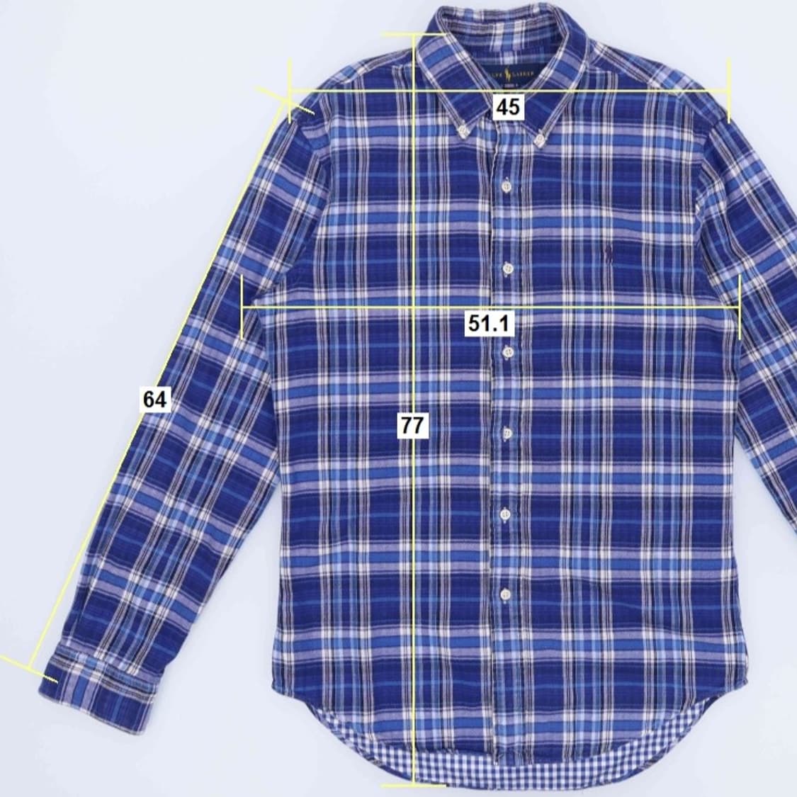 [M] 신형 폴로 랄프로렌 슬림핏 타탄체크 펀 셔츠 3905 상품이미지8