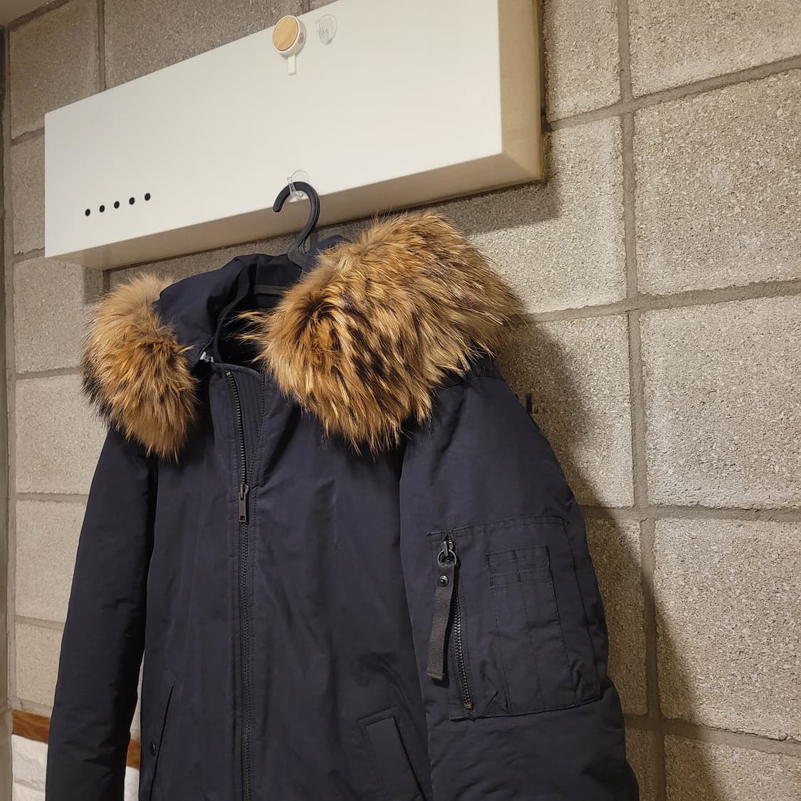 비이커 라쿤퍼 패딩코트 100 상품이미지3