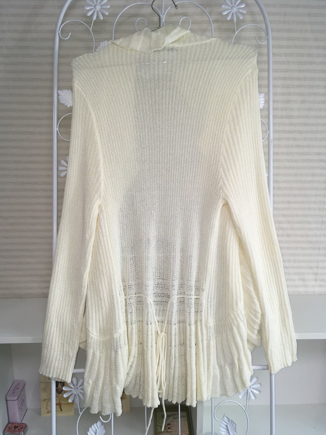jpn vintage 아이보리 셔링 가디건 y2k 갸루 일본빈티지 상품이미지5