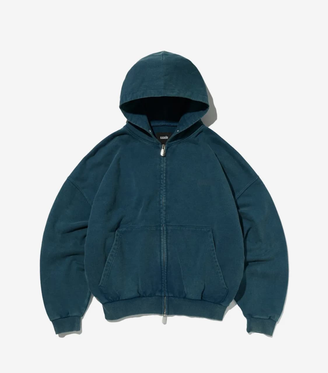 (교환) Suade 스웨이드 후드집업 딥그린 상품이미지1