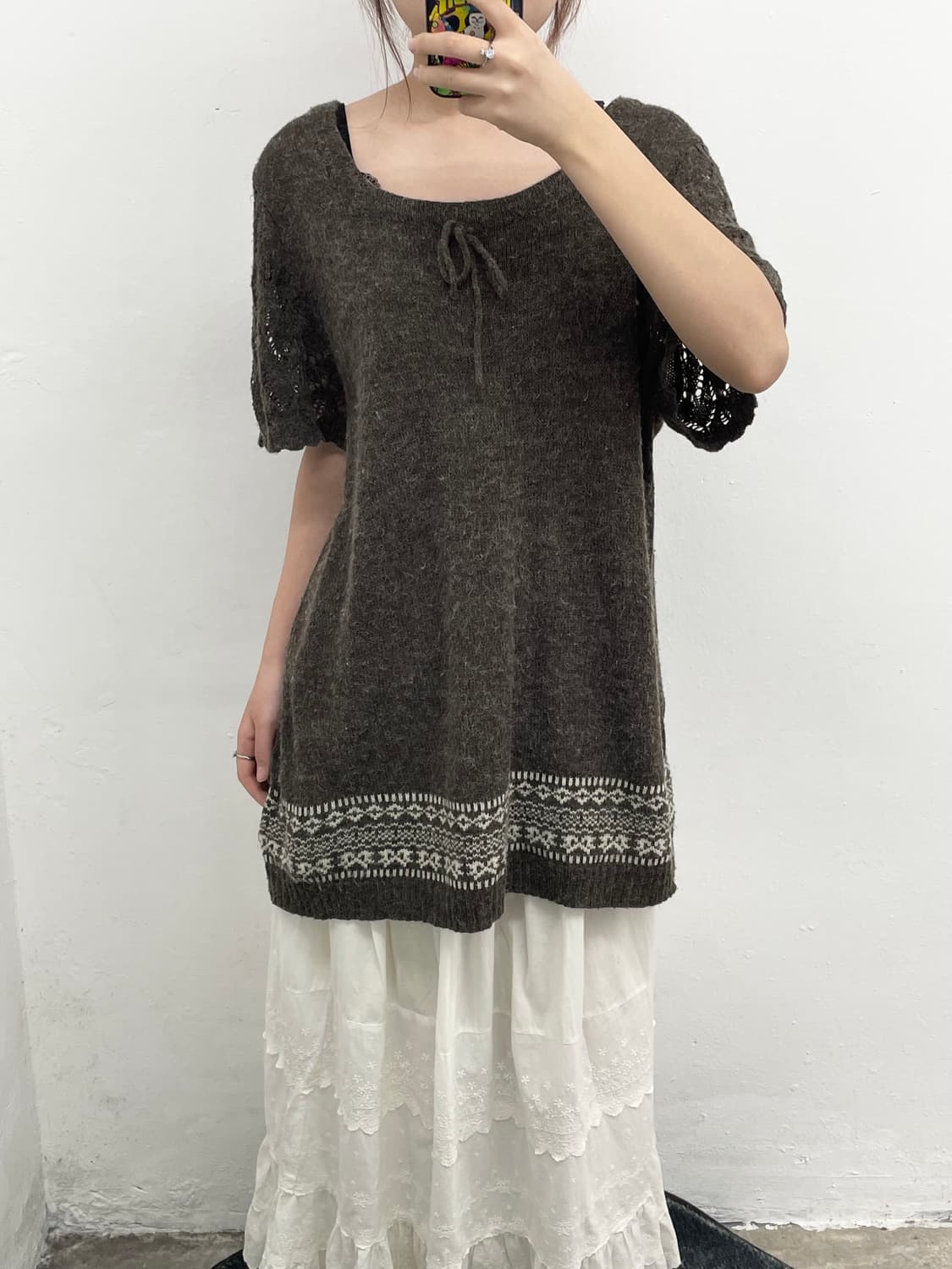 모리 노르딕 하프 니트 상품이미지3