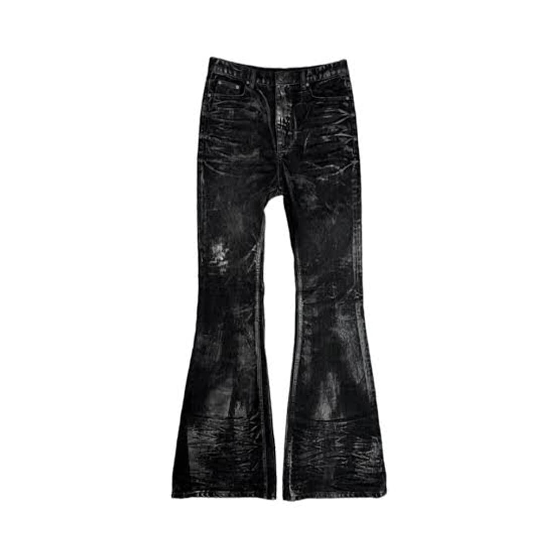 [2] 언더마이카 벨베틴 왁스 코티드 플레어 데님 팬츠 상품이미지2