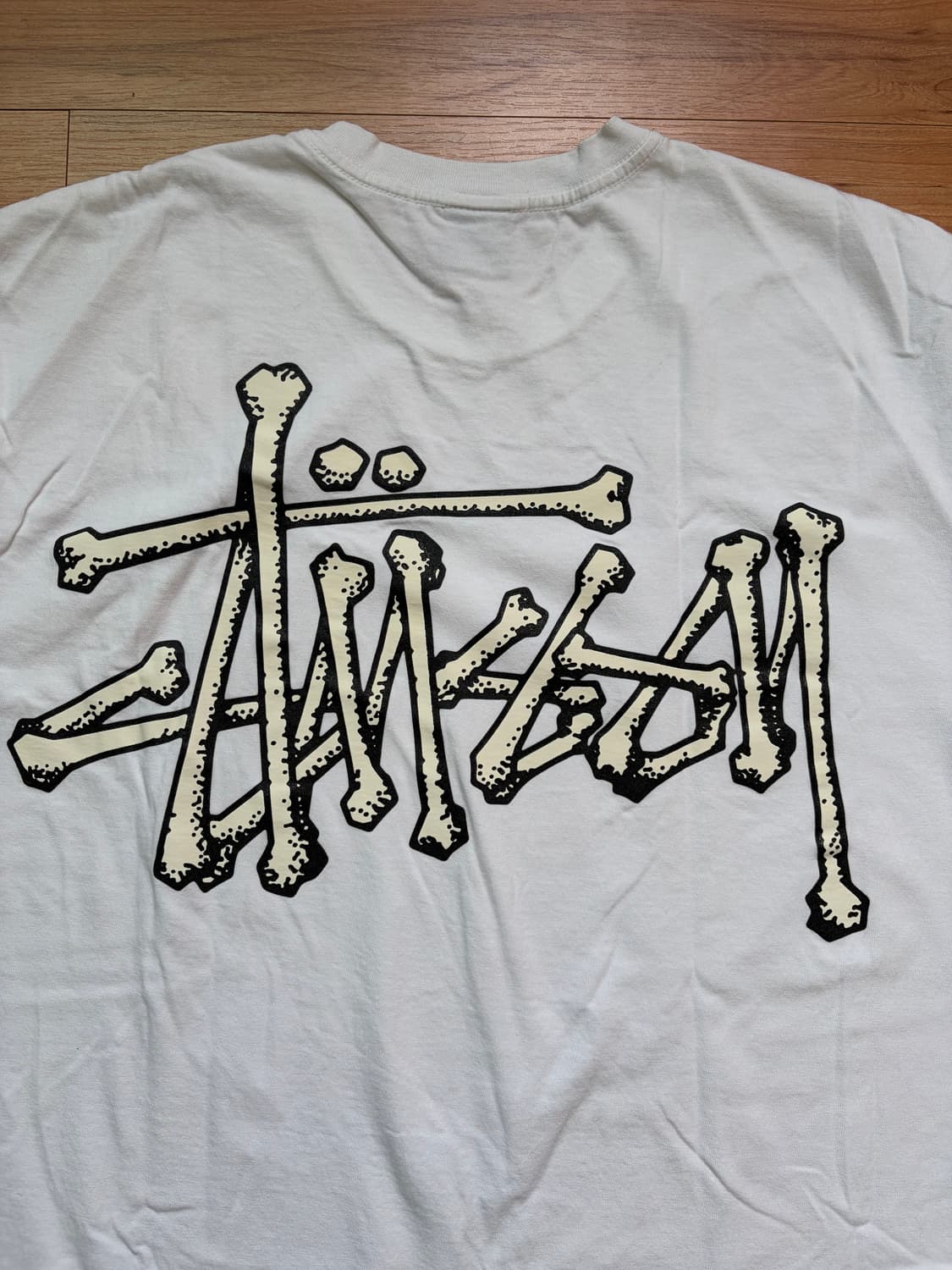 [XL] 스투시 본즈 스탁 티셔츠 화이트 상품이미지4