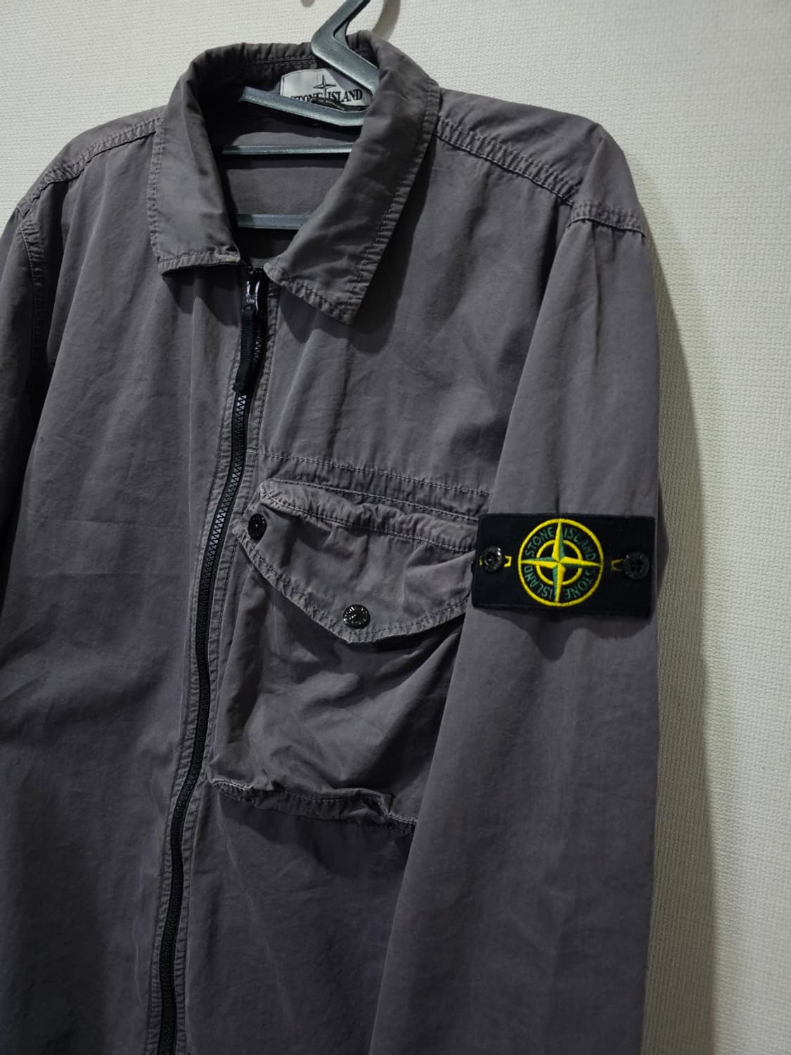 정품 스톤아일랜드 올드이펙트 오버셔츠 자켓 95 / M 상품이미지3