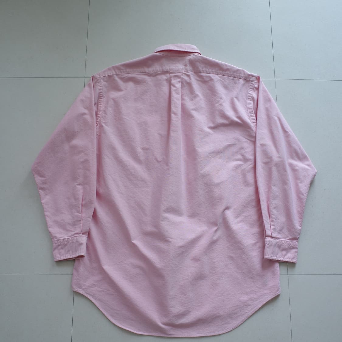 90s 폴로 랄프로렌 빅 옥스포드 셔츠 핑크 (S) 상품이미지6