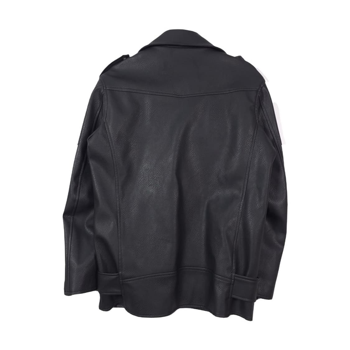 레이디볼륨 비건 레더 더블 라이더 자켓 M 상품이미지2