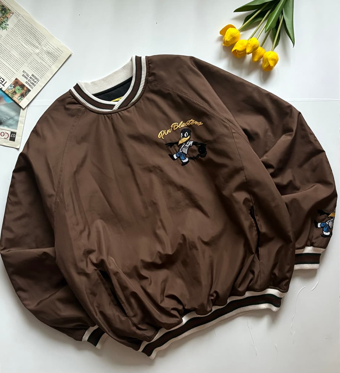 Locker Room 빈티지 브라운 웜업 상품이미지1