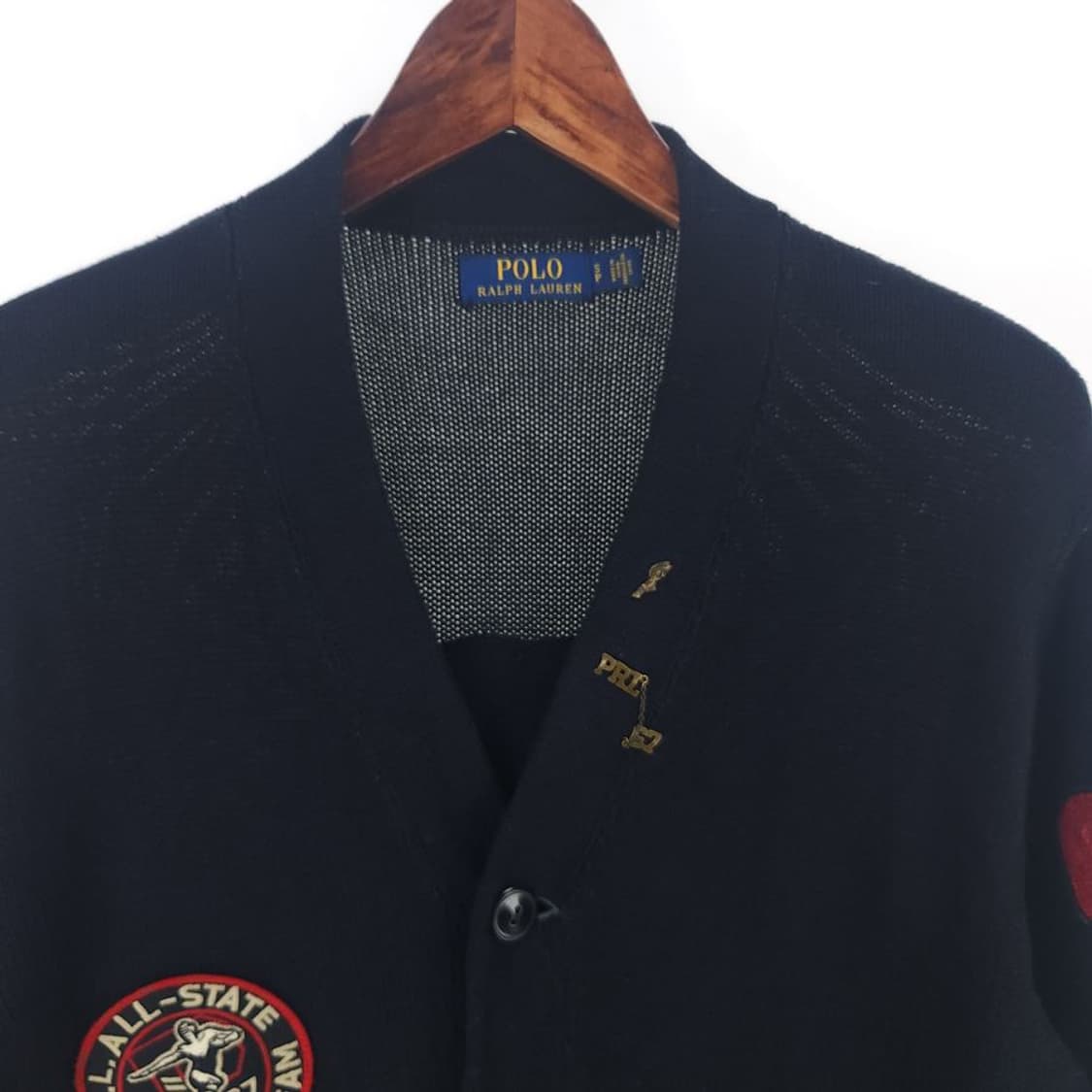 [남S]폴로랄프로렌 블랙 레터맨 코튼 가디건[Y61-065] 상품이미지2