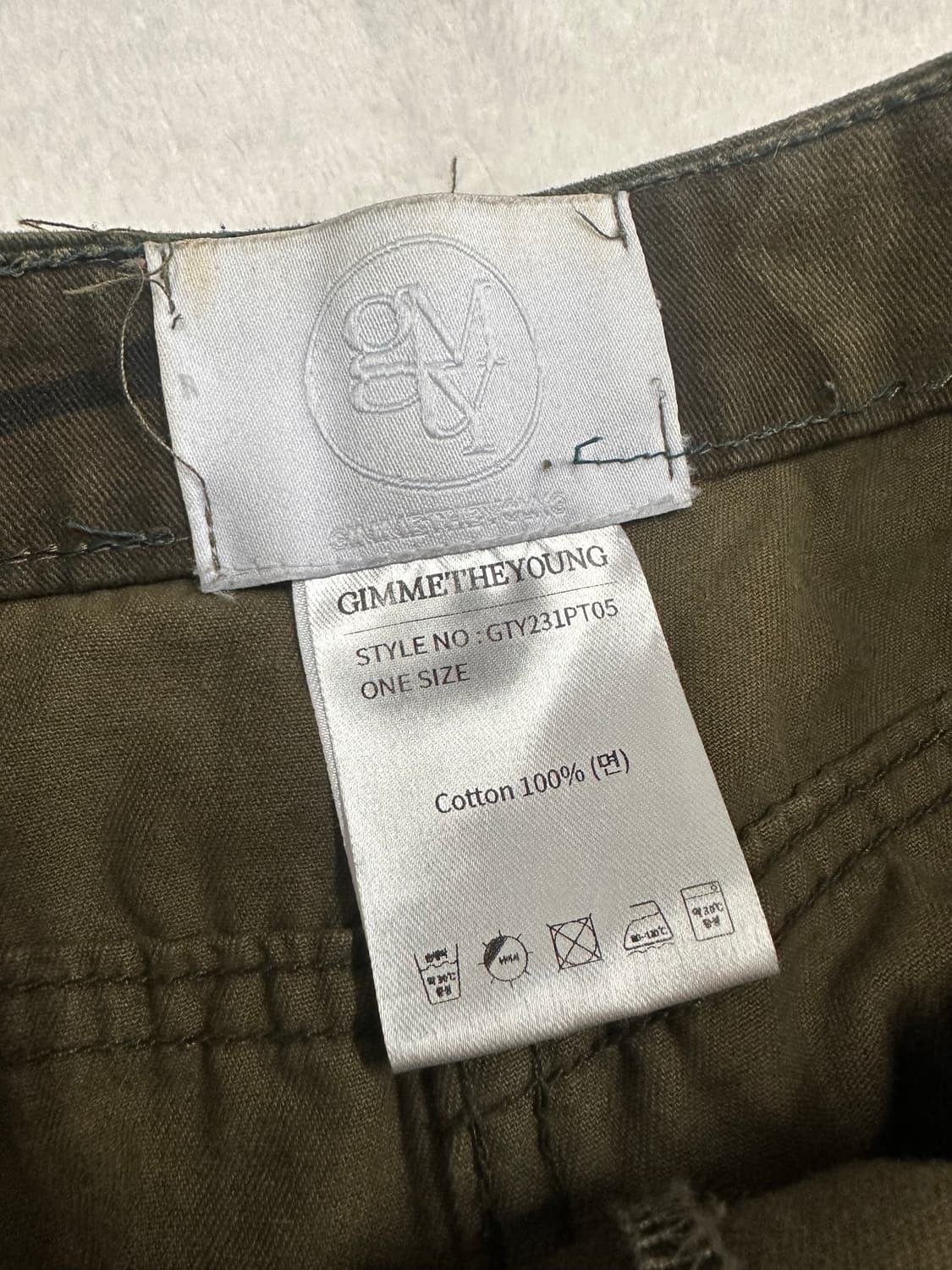 (OS)김미더영 코튼 프릴 카모 팬츠 상품이미지7