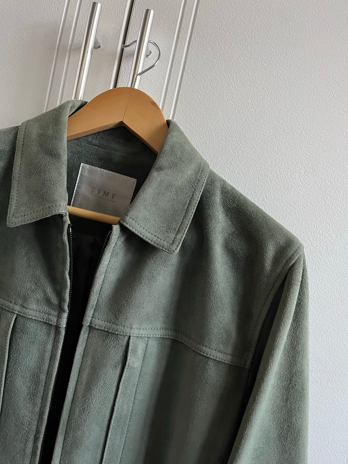 타임 옴므 스웨이드 가죽자켓 리얼고트  상품이미지2