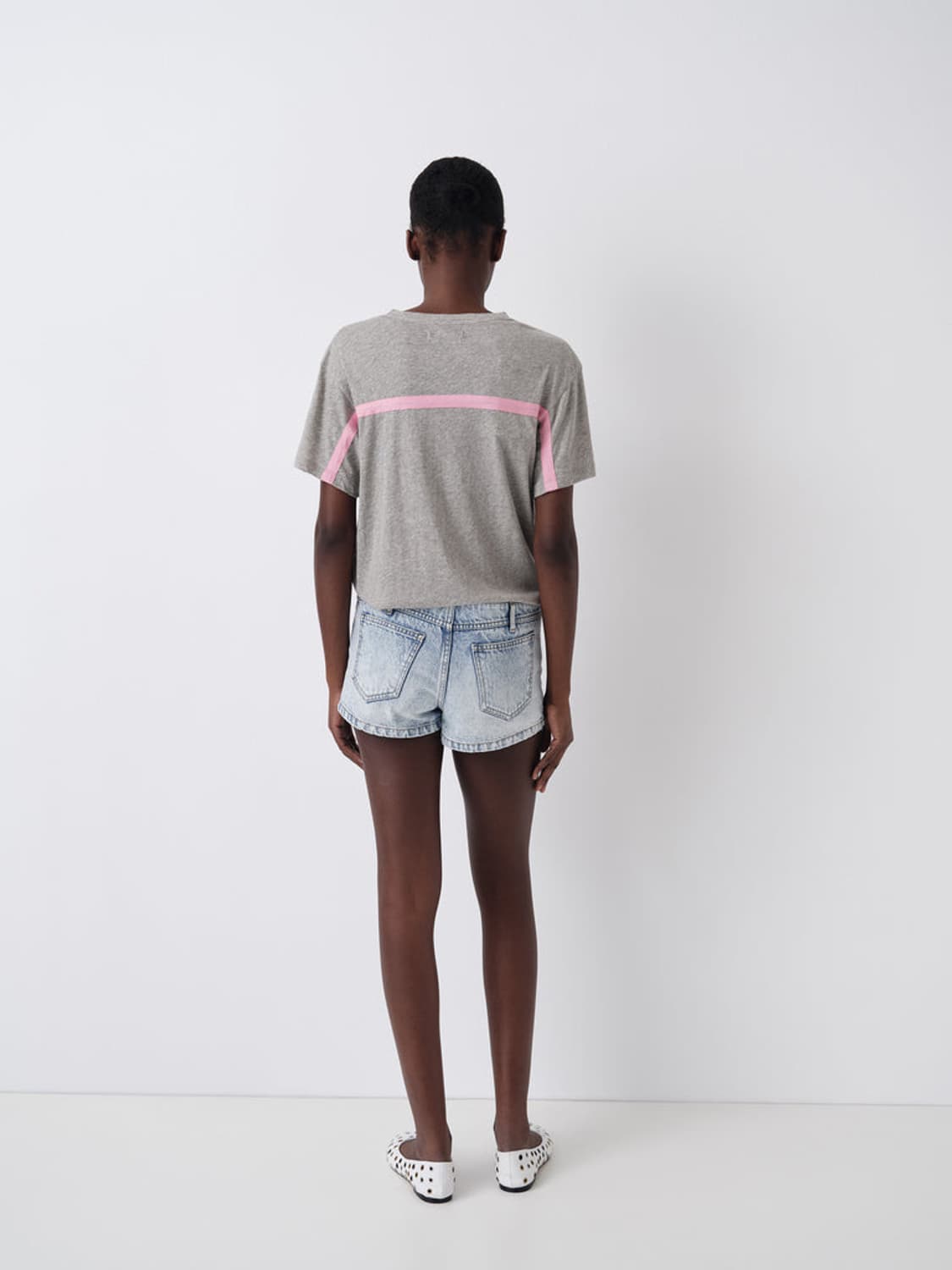 [34,36,38]기마구아스 Flor 데님 쇼츠 상품이미지5