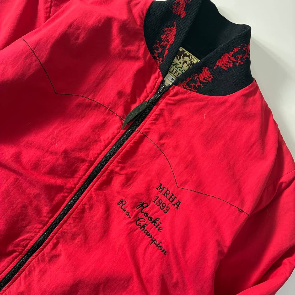 Vintage   쉐퍼 레드 카라 봄버 자켓   상품이미지4