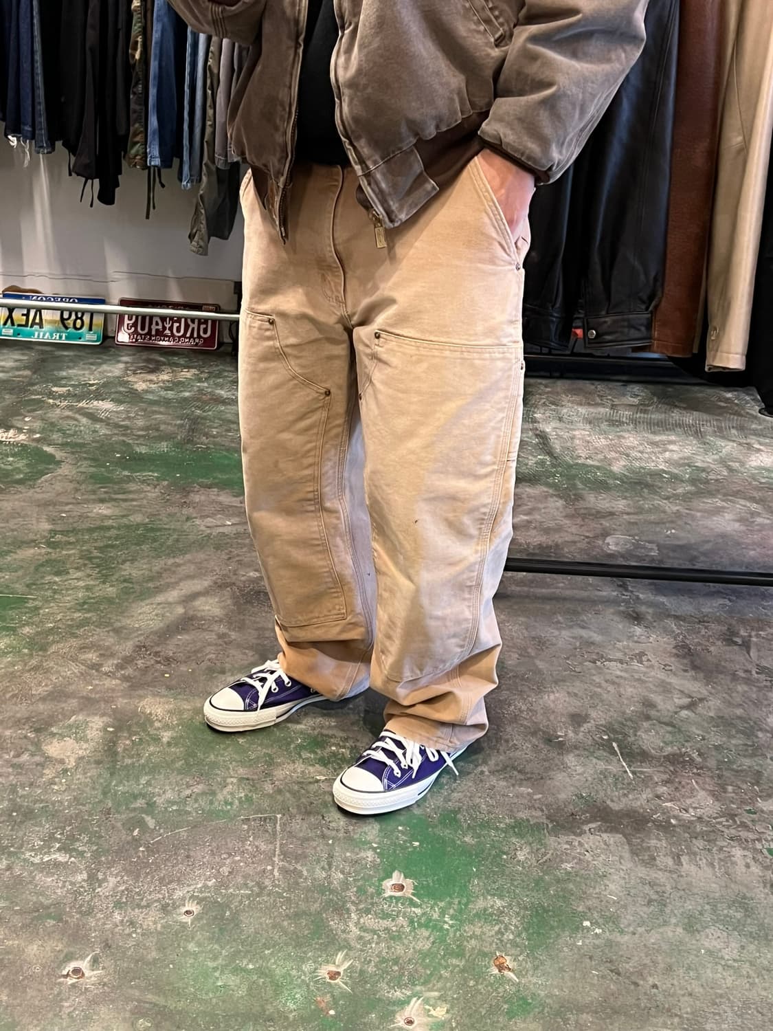 [38x30] 칼하트 B01 BRN 더블니 워크팬츠 메이드 USA 미제 상품이미지3