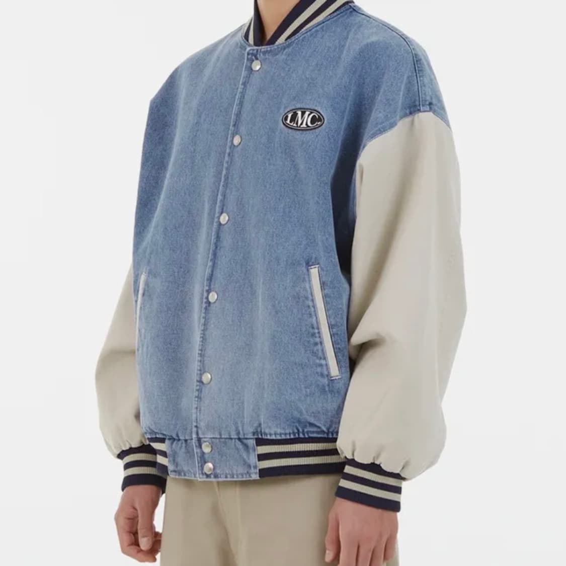 LMC 데님 바시티 자켓 상품이미지1