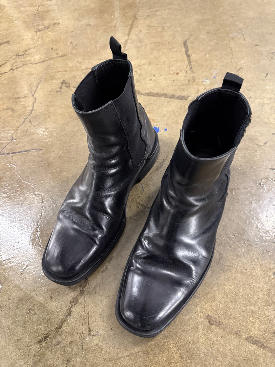 Belluet 블랙 가죽 첼시 부츠 상품이미지3