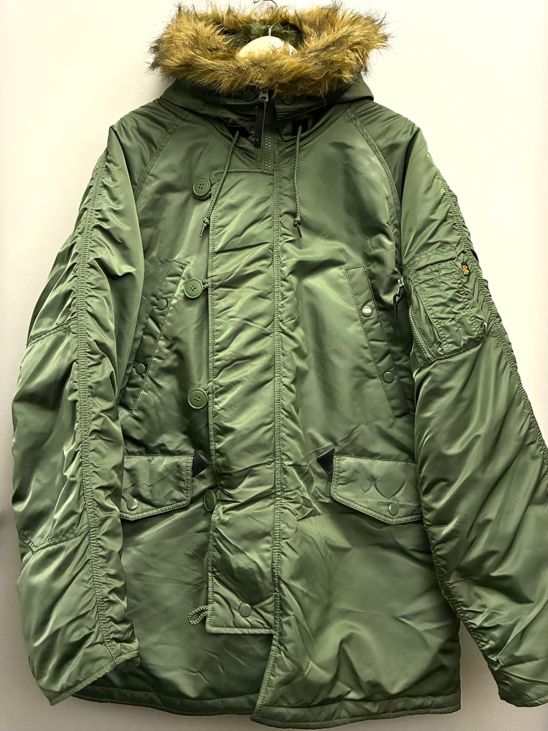 (XL)ALPHA 알파인더스트리 N3B 밀리터리 콜드파카 세이지그린 상품이미지1