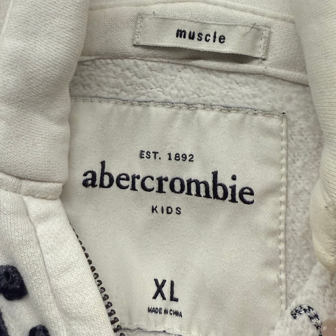 아베크롬비 화이트 후드집업 상품이미지5