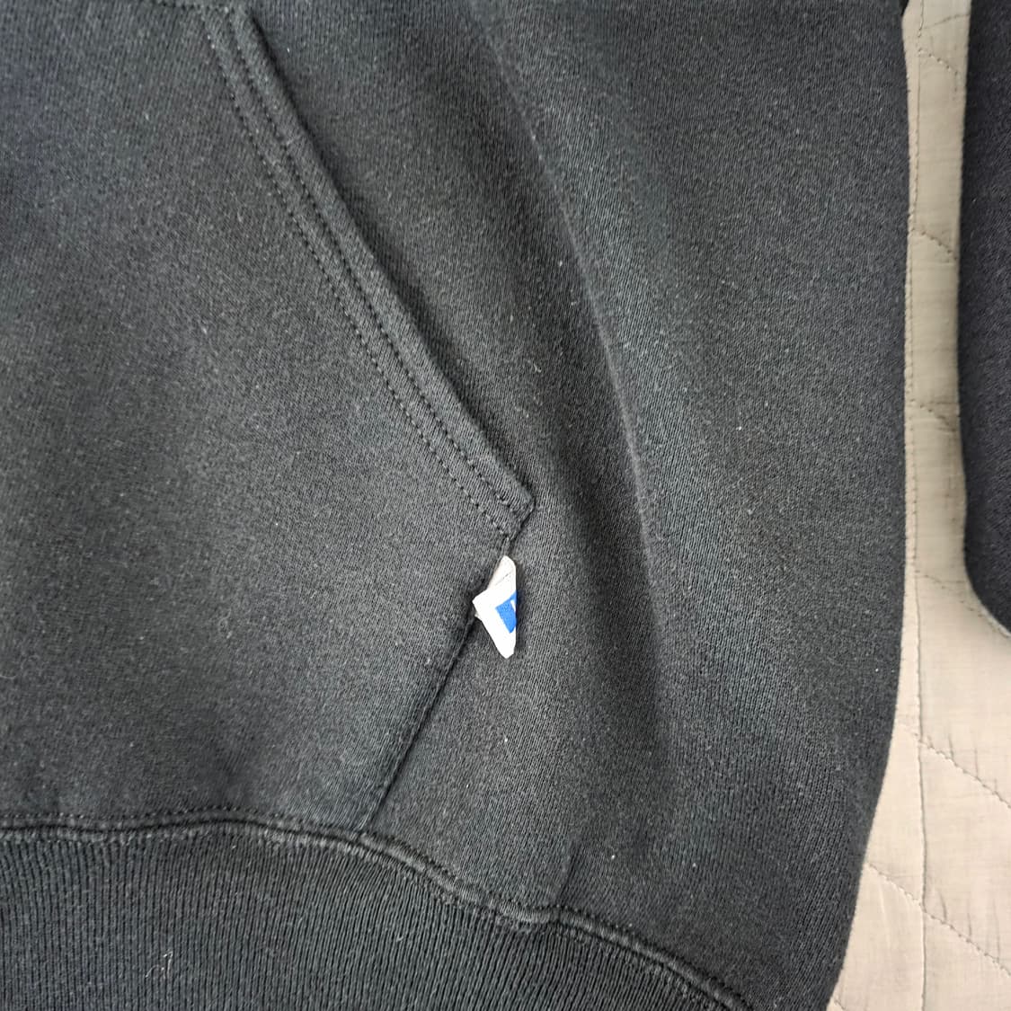 [L] 90s USA 빈티지 러셀 애슬레틱 후드집업 블랙 ver.굿컨디션 상품이미지2