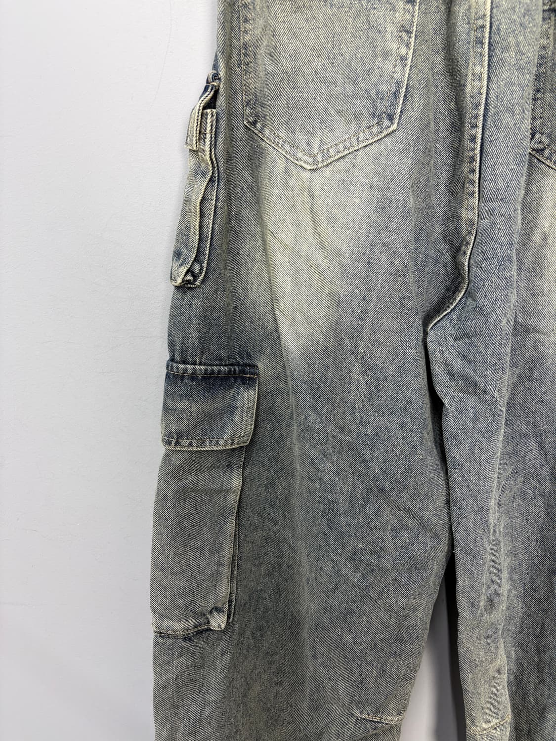 빈티지 워싱 멀티포켓 카고 데님 팬츠 A3573 상품이미지6