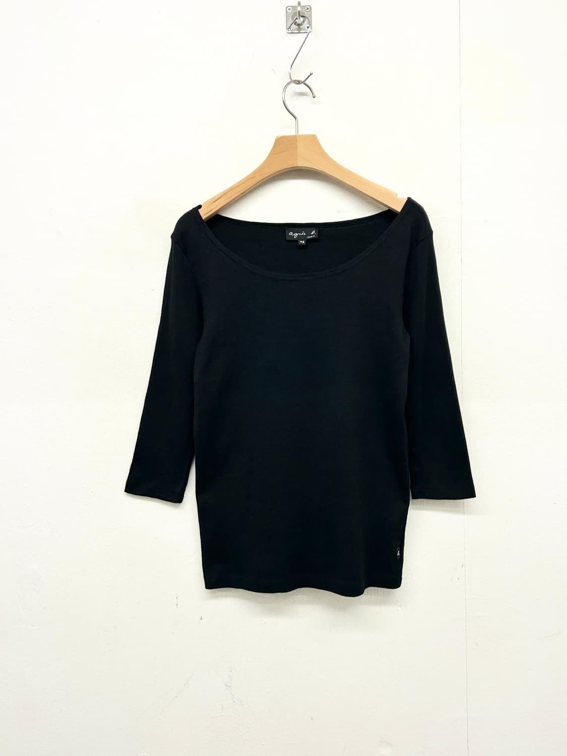 아네스베 블랙 7부 티셔츠 상품이미지1