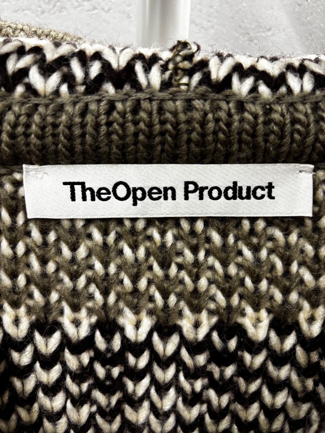 더오픈프로덕트 노르딕 니트 후드 집업 OS 상품이미지4