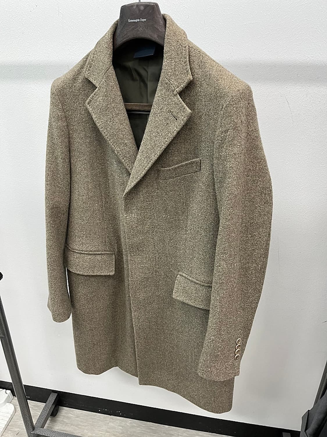 100) 아스페시 카키베이지 울코트  상품이미지1