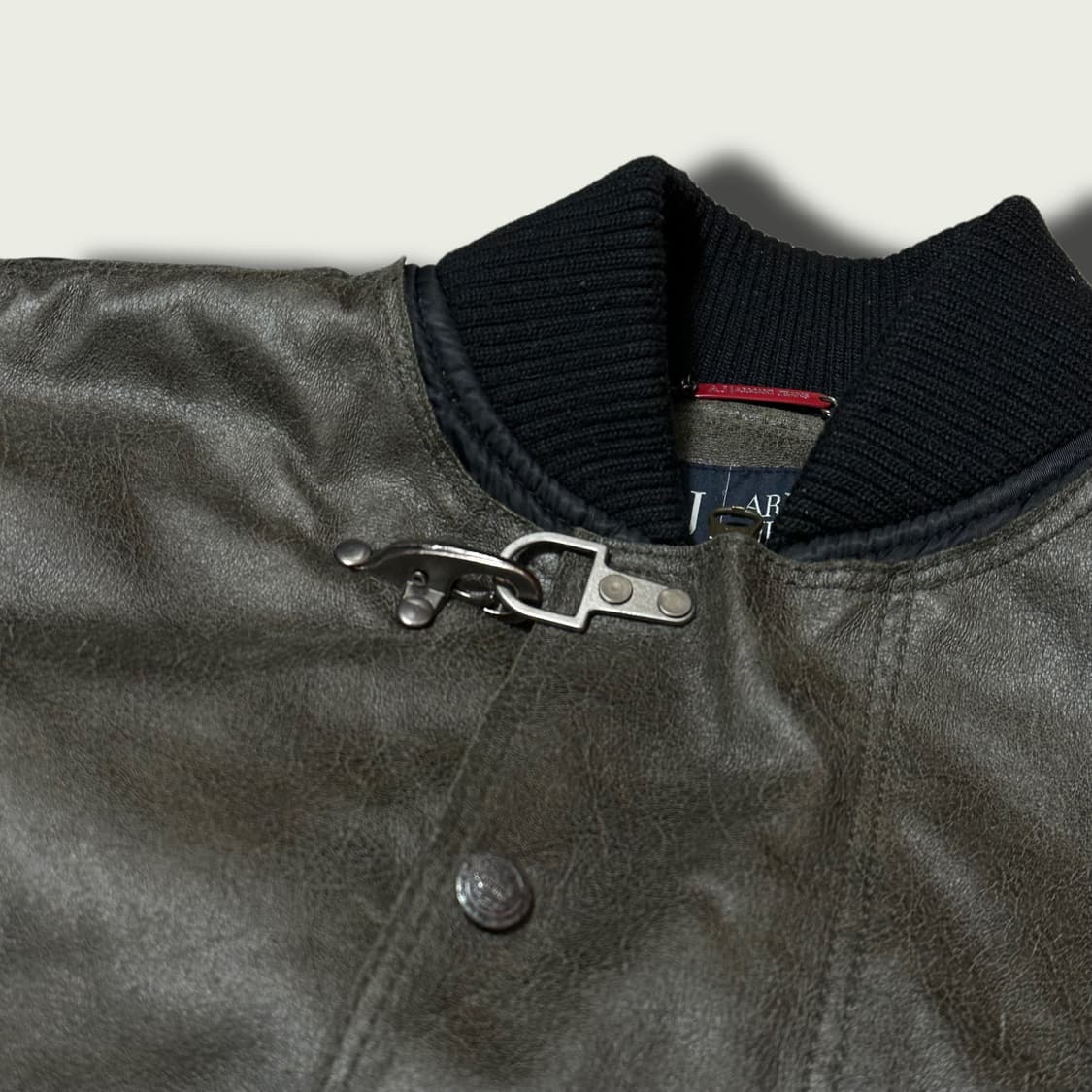 00's 아르마니진스 드래곤하이드 봄버 상품이미지2