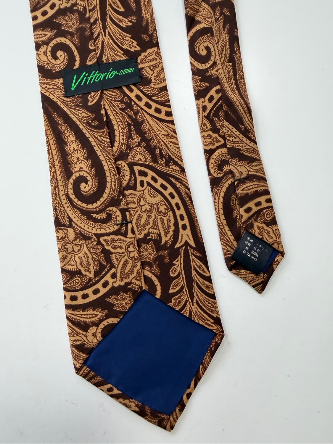 Vittorio Como 빈티지 실크 넥타이 8.7cm 상품이미지5