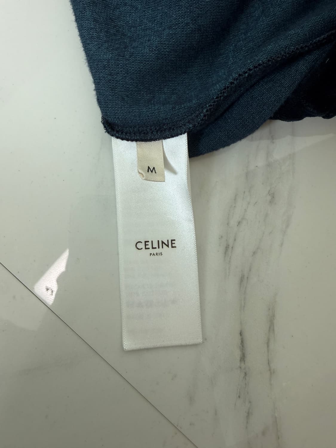 셀린느 트리오페 벨벳 트랙 져지 자켓 L 네이비 상품이미지4