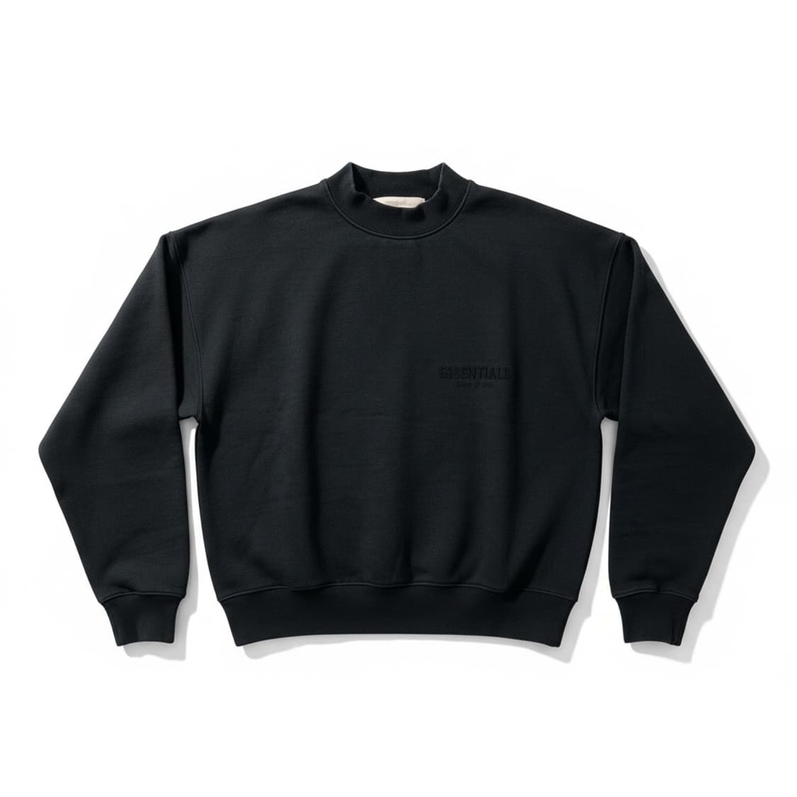 에센셜 피오갓 블랙 기모 맨투맨 상품이미지1