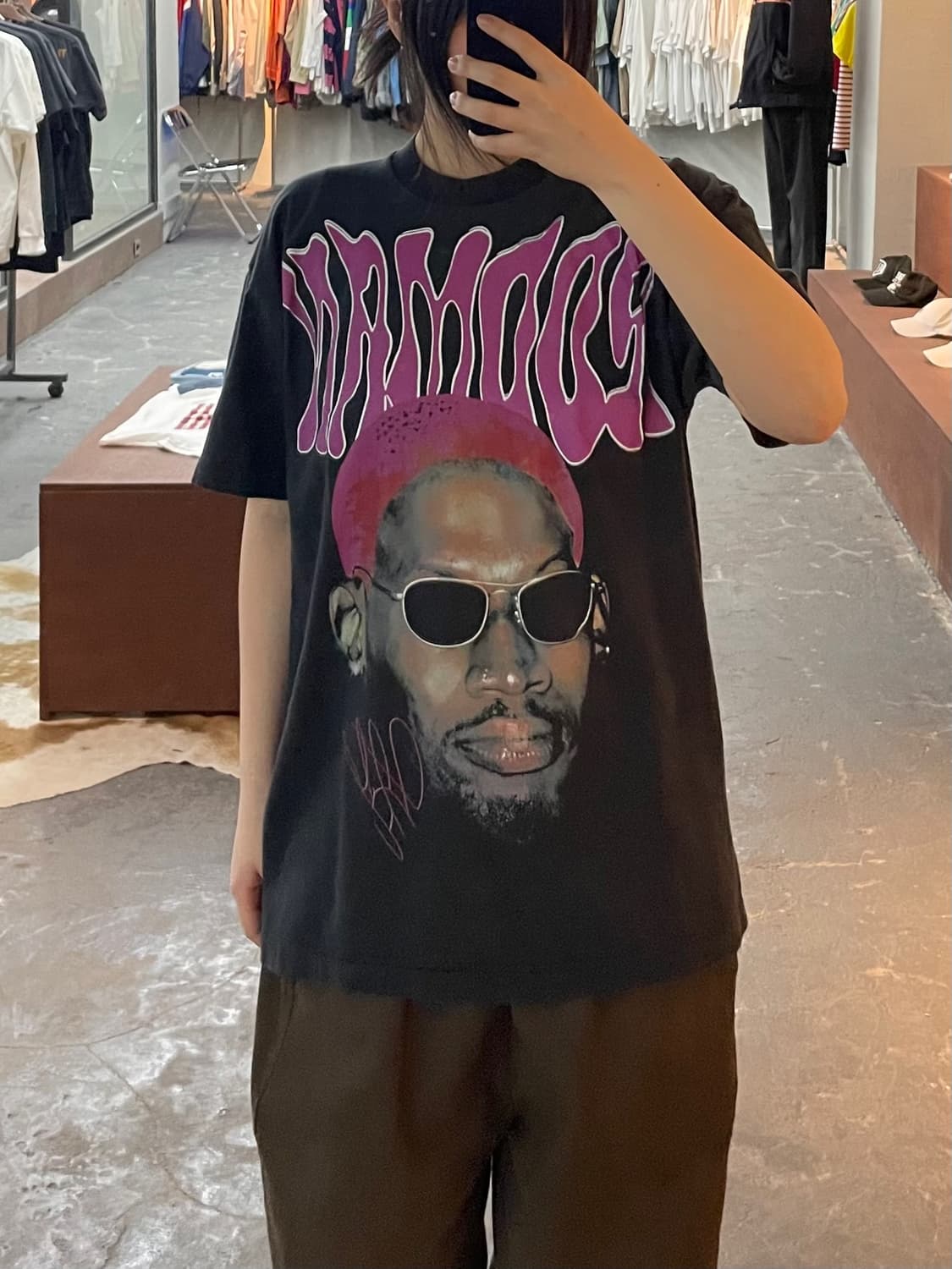 빈티지 데니스 로드맨 프린팅 반팔 H2535 상품이미지1