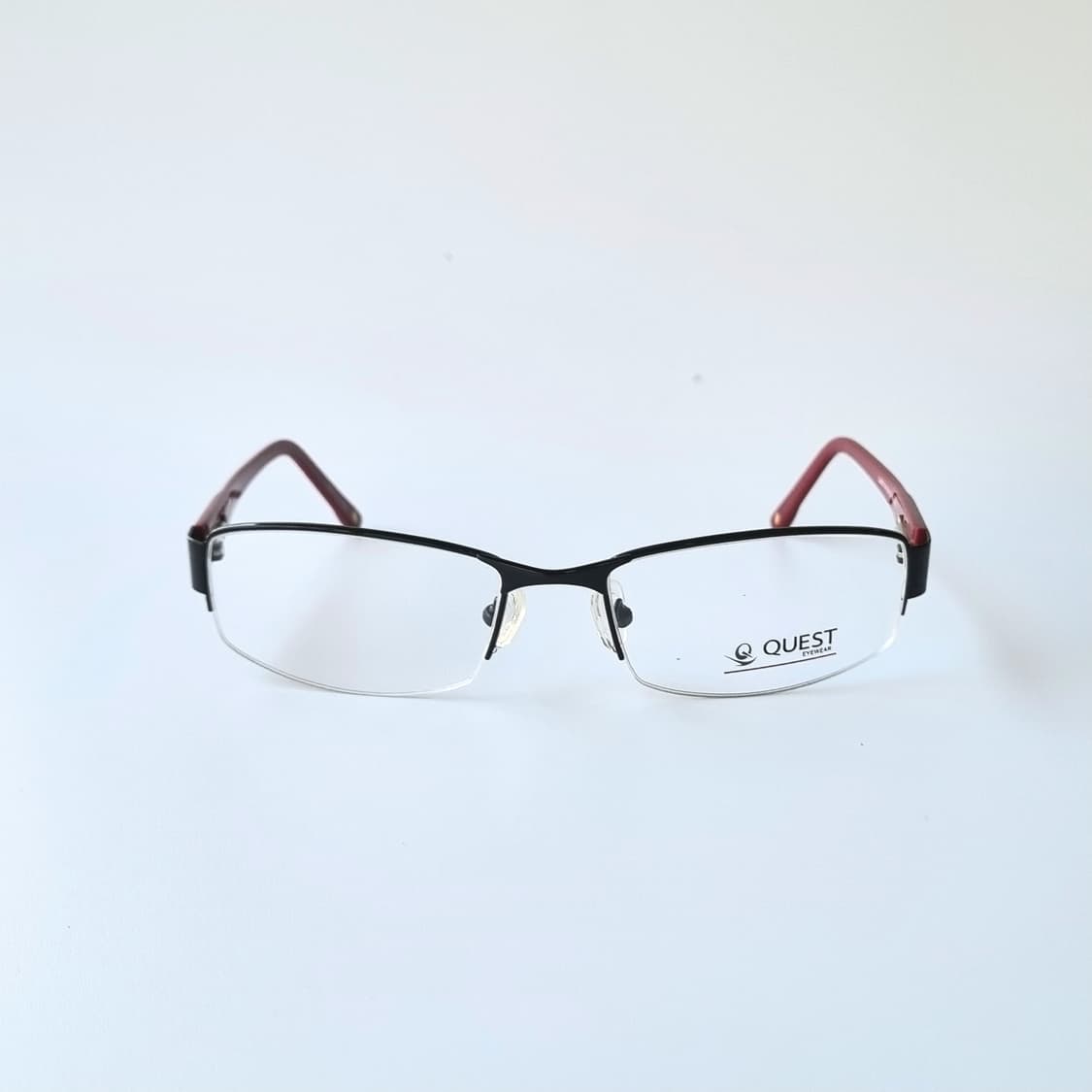 데드스탁 세련된 투톤 포인트 반무테 메탈 안경테 605 상품이미지2