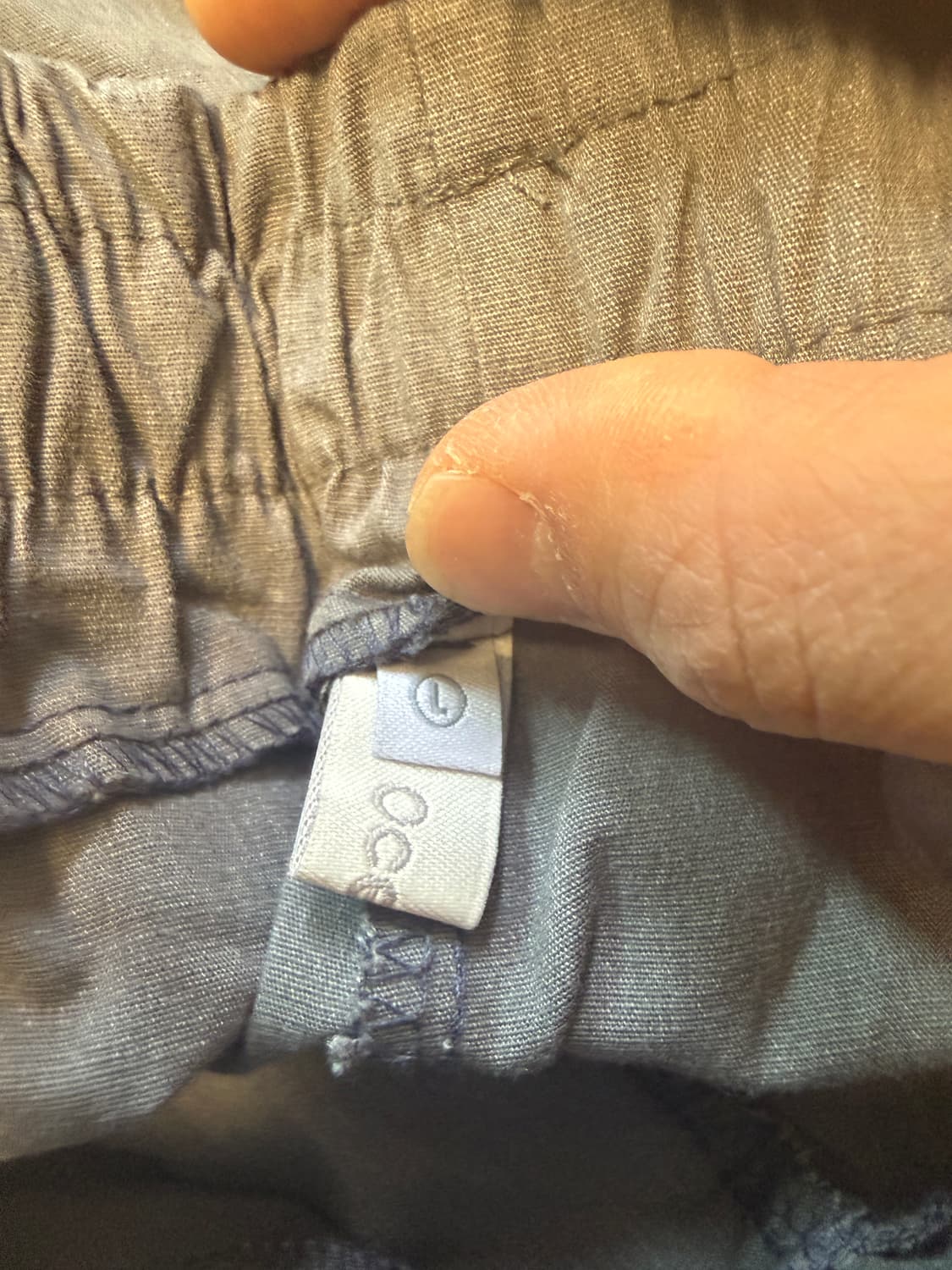 초코클래식 린넨 스판 조거 그레이 L 상품이미지3