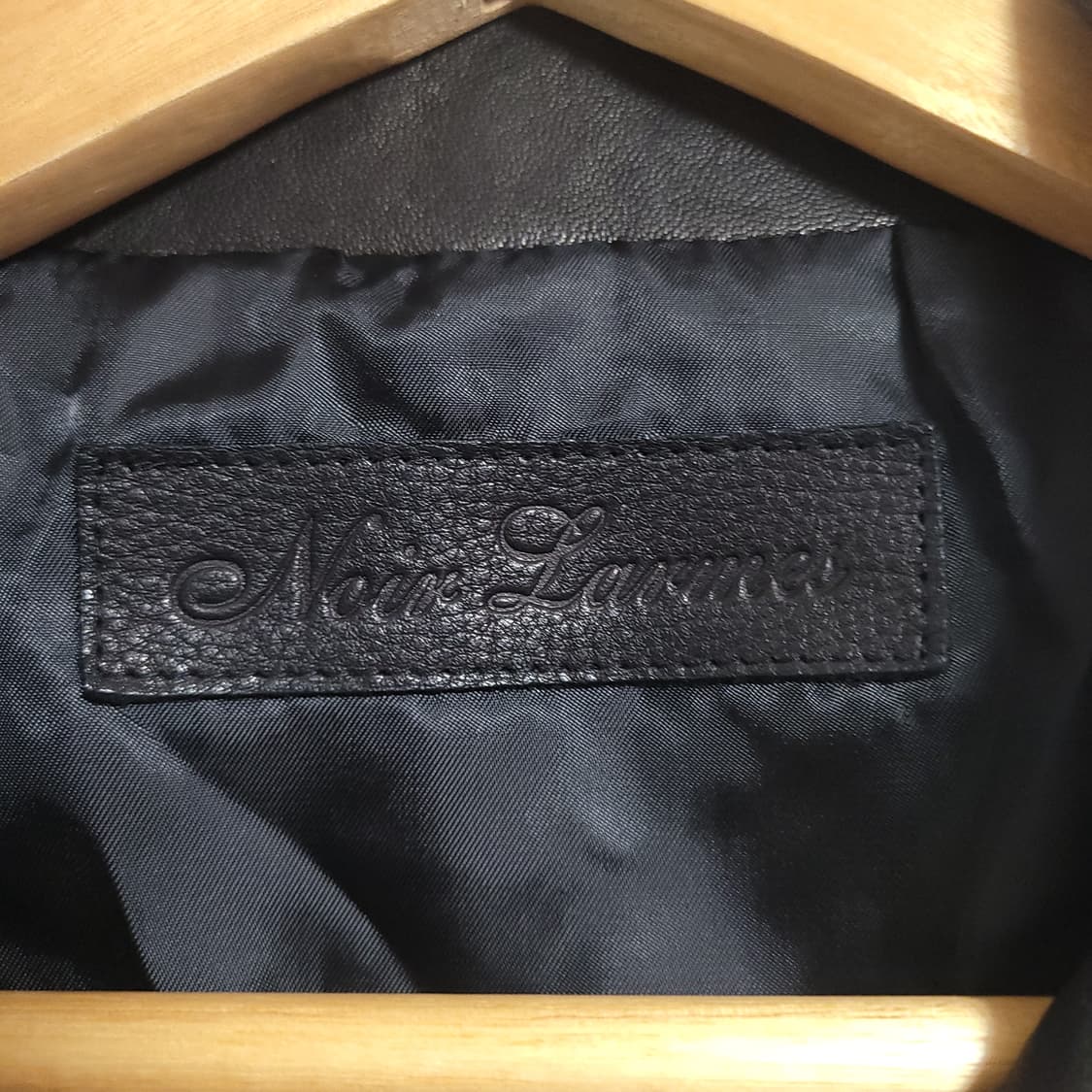 (46) 느와르 라르메스 블랙 양가죽 라이더 자켓 상품이미지2