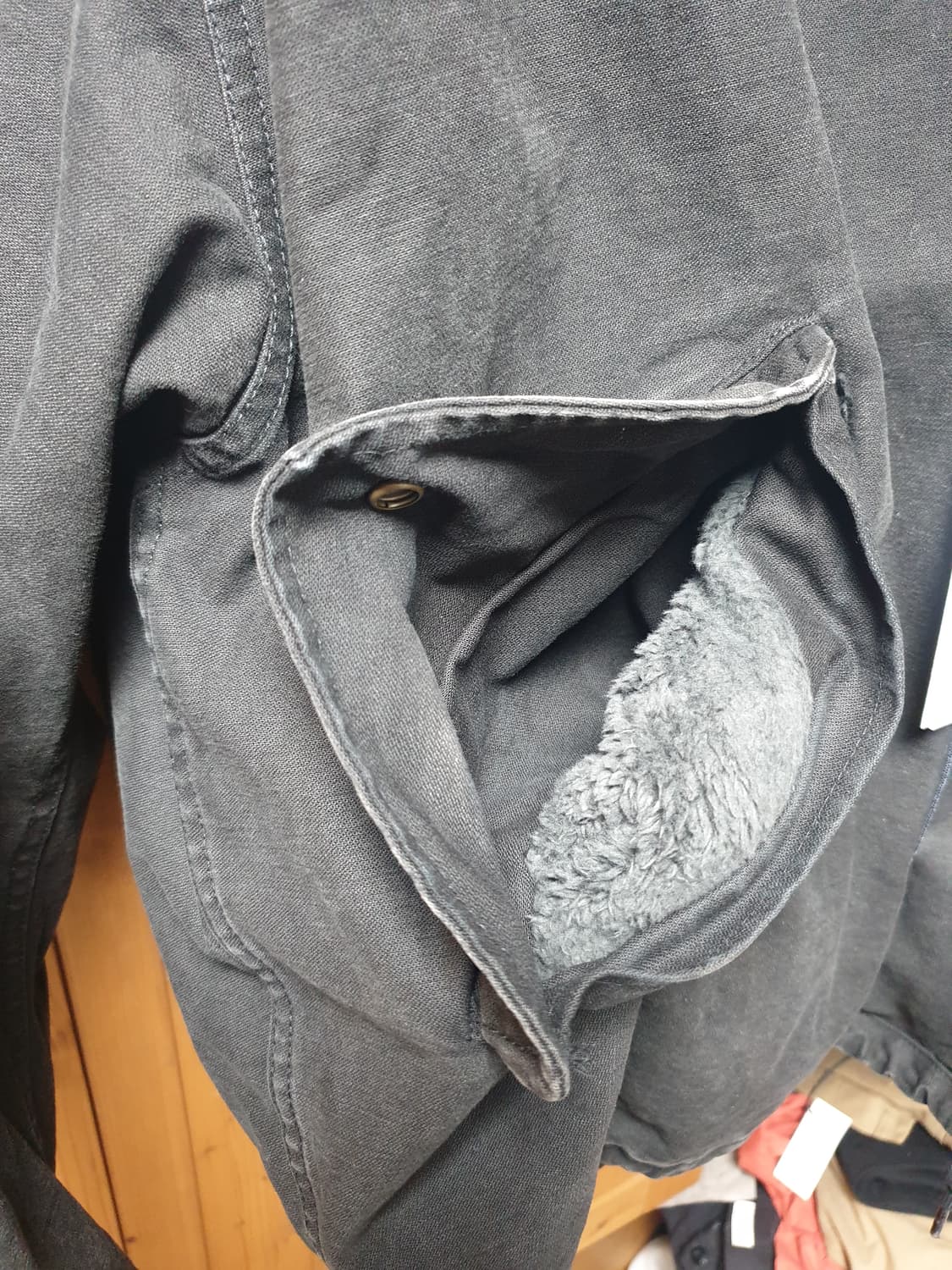 퍼렌 24aw m51 숏파카 블랙 3 상품이미지3