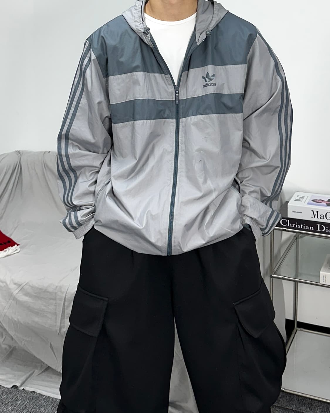 아디다스 00s 올드스쿨 파이어버드 바람막이 L 상품이미지1