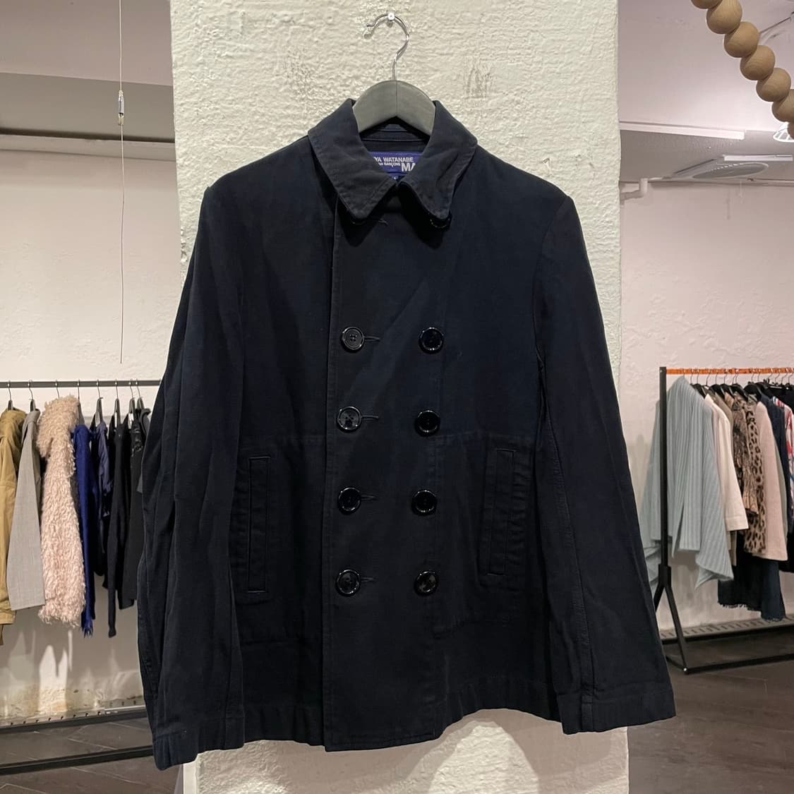 준야와타나베 맨 코튼 피코트 상품이미지1