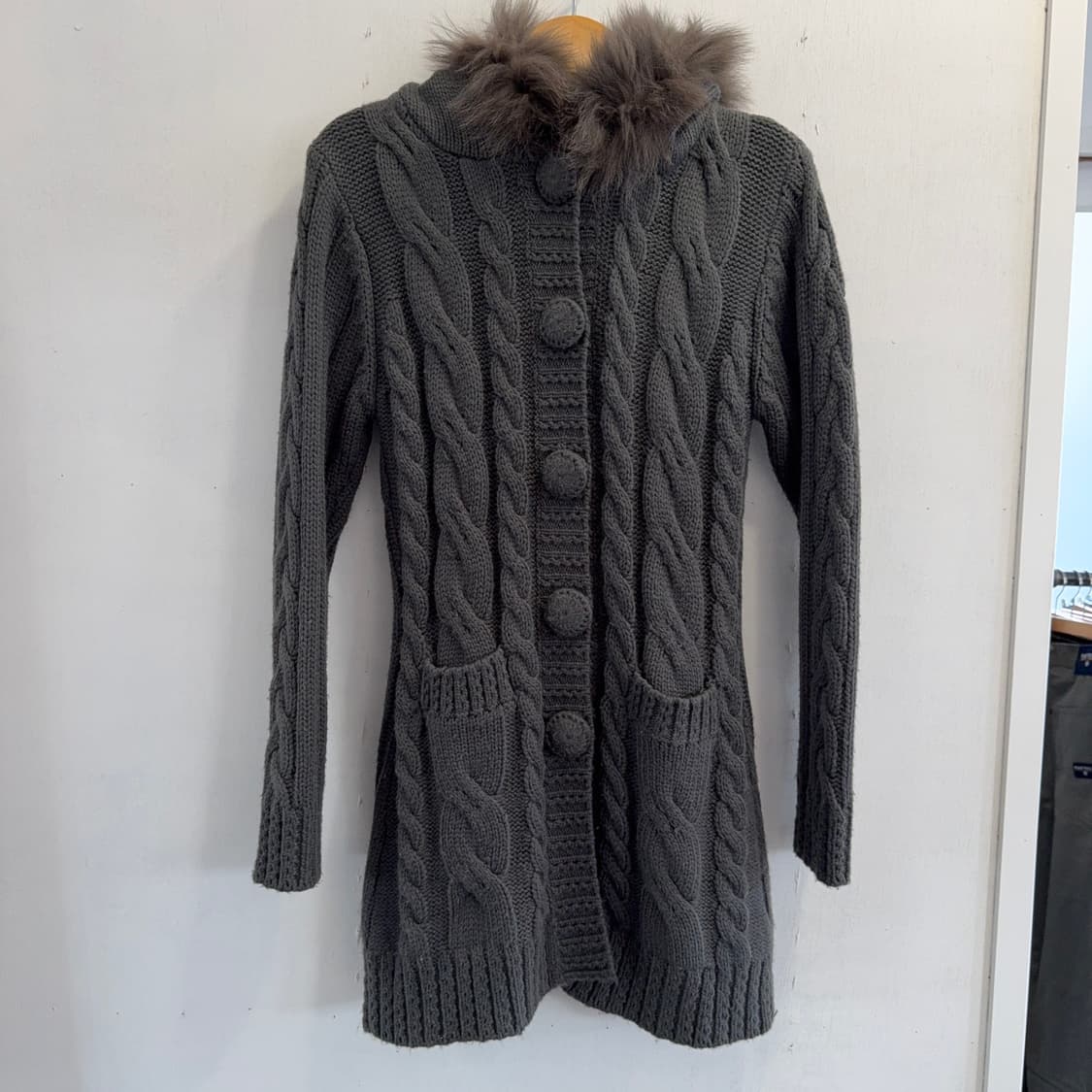 빈티지 니트 롱 가디건 상품이미지1