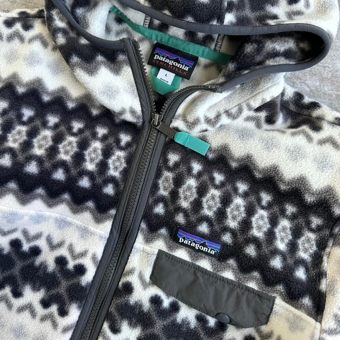 파타고니아 신칠라 스냅 티 후드 플리스 자켓 상품이미지2