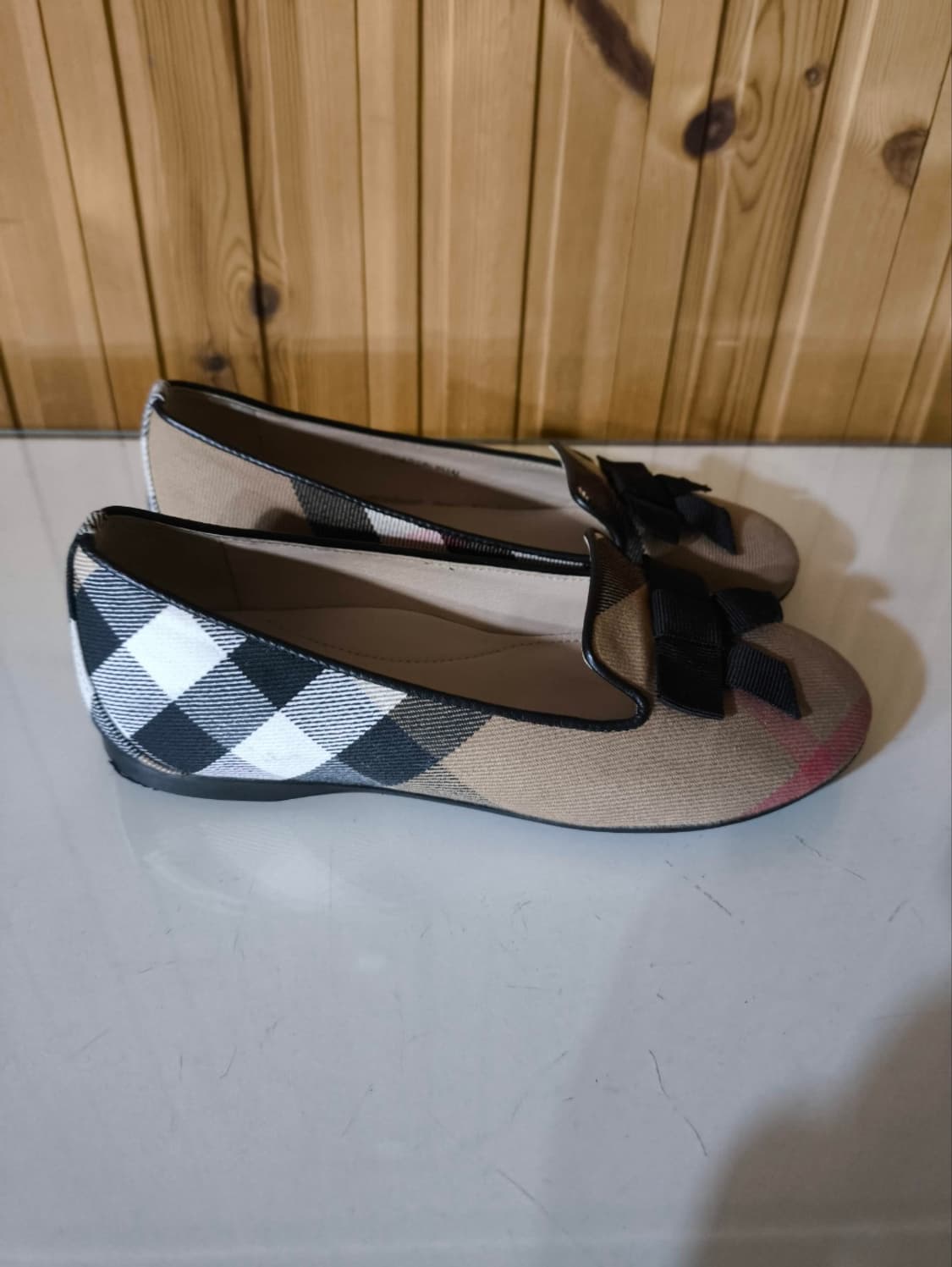 30 버버리 키즈 리본 플랫 상품이미지3