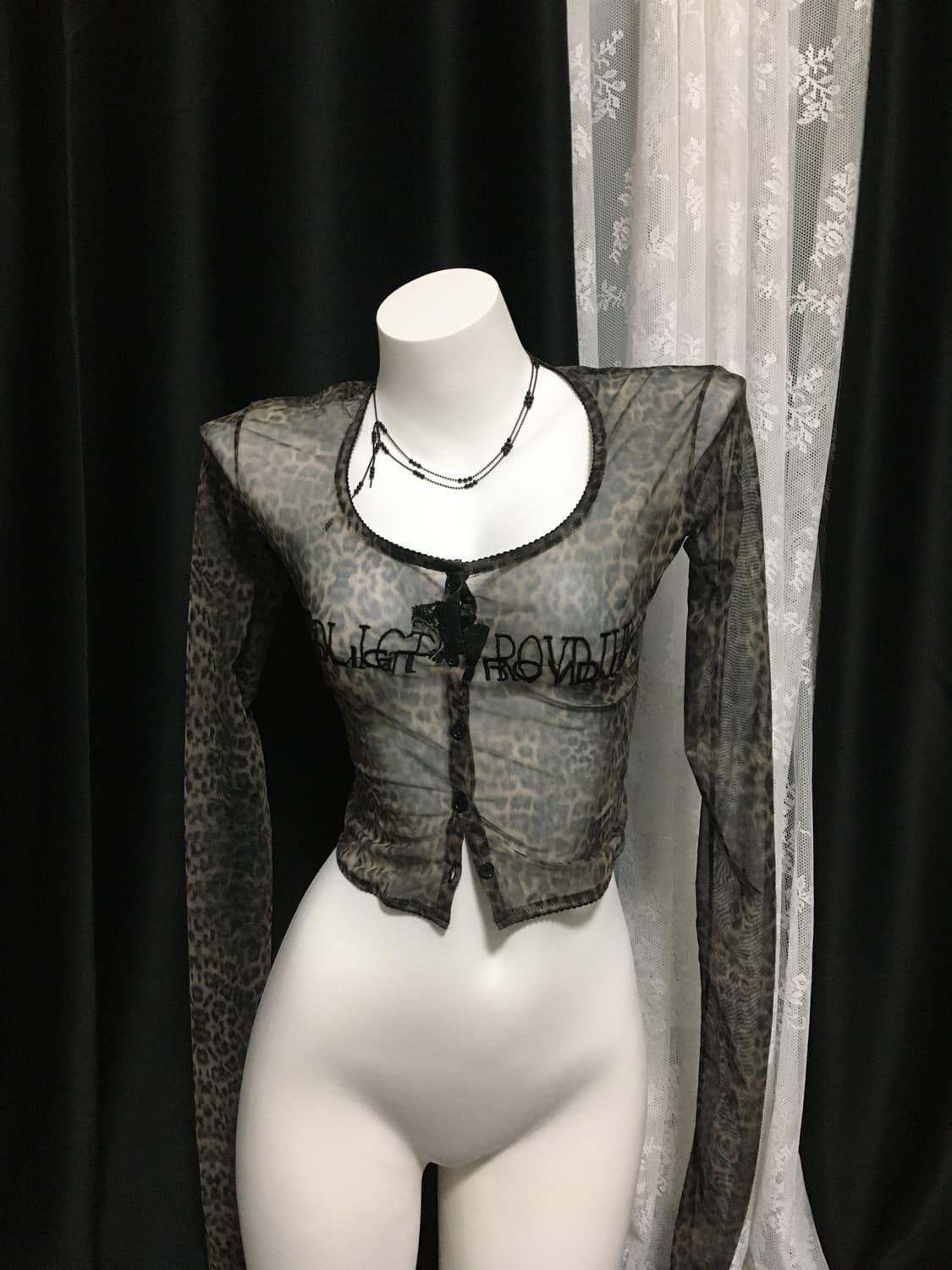 604 Service Leopard Cardigan 상품이미지1