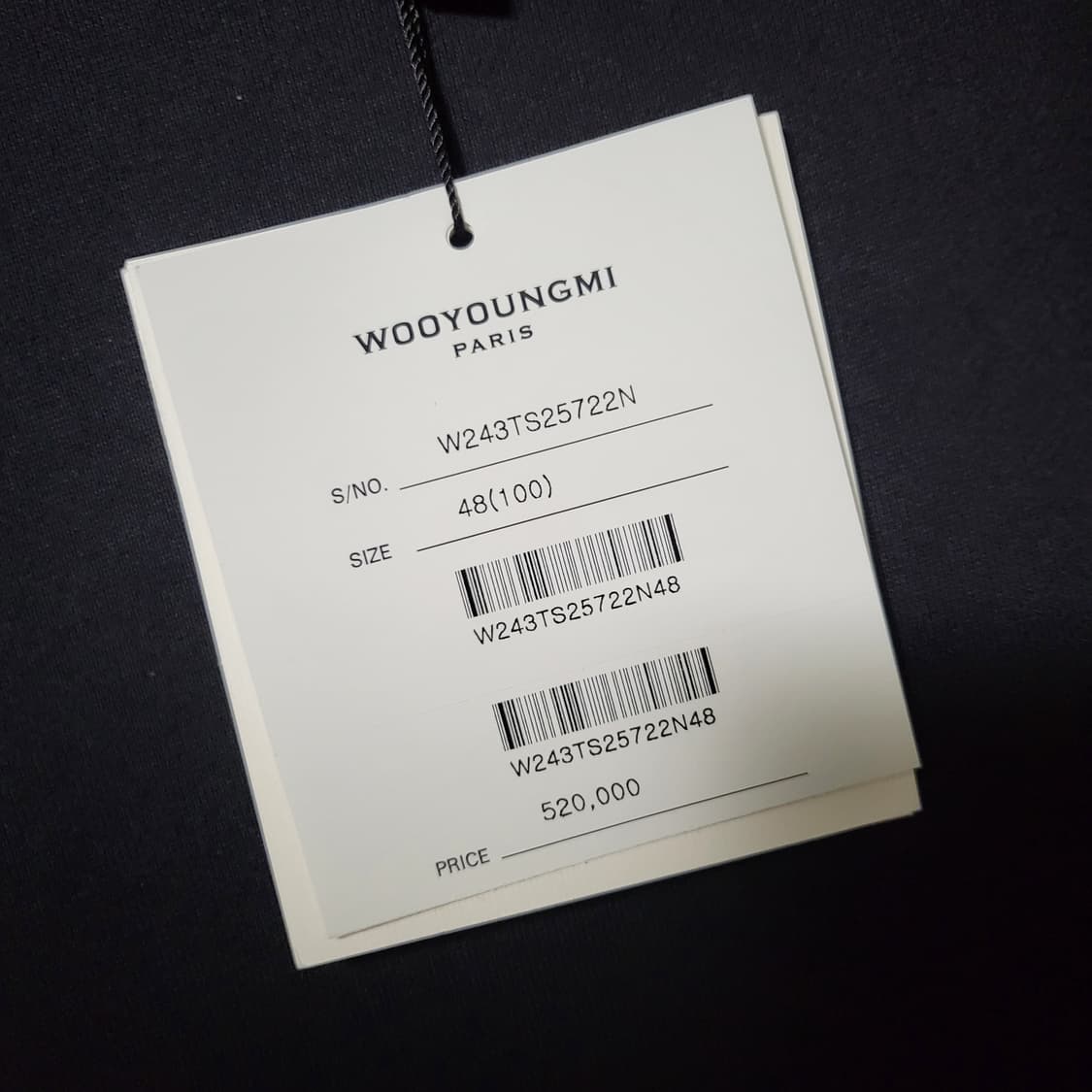 [새상품/48 size]24FW 우영미 3D 플라워 백로고 맨투맨 상품이미지9