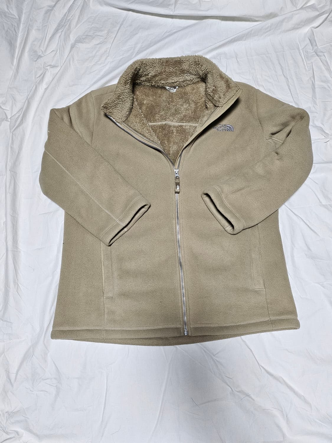 노스페이스 집업 플리스 베이지 L(100) 상품이미지1